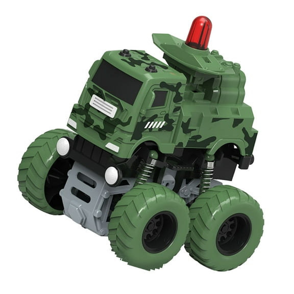 Kids Pull Back Construction Truck Simulation Stunt Rotating Battery Free Engineering Vehicle
