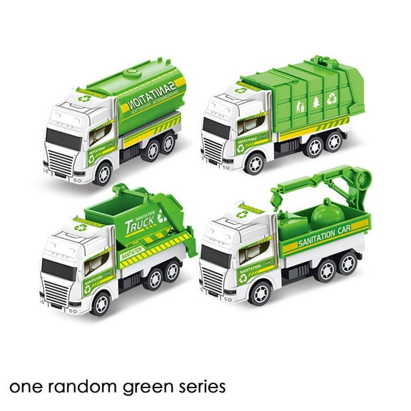 Kids Pull Back Toy Car City Sanitation Vehicle Engineering Military Vehicle Mini Pull Back Toy Car D6X9