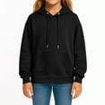 thumbnail image 1 of Kids Pullover Hoodie Long Sleeve Sweatshirt with Adjustable Drawstring Hood and Front Kangaroo Pocket for Boys Girls, 1 of 5