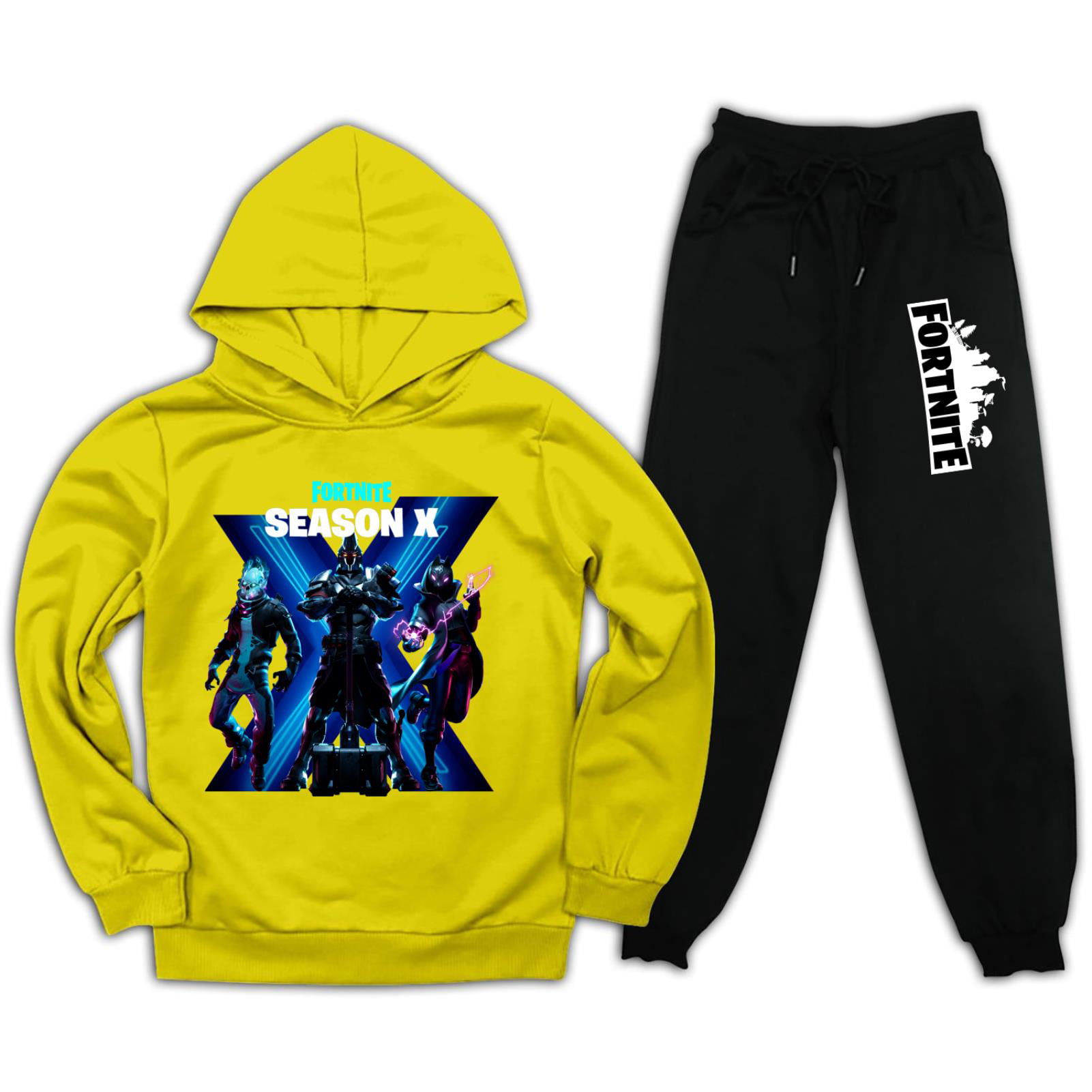 New Fortnite Child Garment Kid Boys Hoodies Sweatshirt +pants Clothes Sets  Fashion Boys Girls Hoodies Game Spring Autumn Clothes