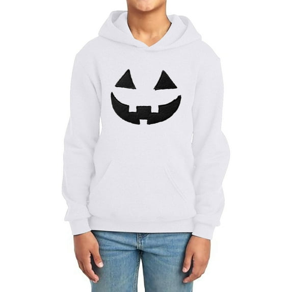 Kids Pumpkin Hoodies Casual Outfit Soft Fleece Jacket,A-White 110