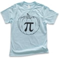 thumbnail image 1 of Kids Pumpkin Pi T-shirt, Youth Kids Boy Girl T-Shirt, Pumpkin Shirt, Pumpkin Pie Thanksgiving Shirt, Halloween, Light Blue, Large, 1 of 4