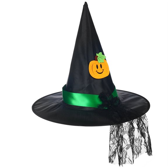 Kids Pumpkins Witch Hat Party Hat Pointed Witch Hats Halloween Costume Accessories for Carnivals Decorations