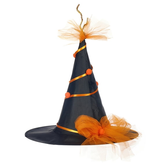 Kids Pumpkins Witch Hat Party Hat Pointed Witch Hats Halloween Costume Accessories for Carnivals Decorations