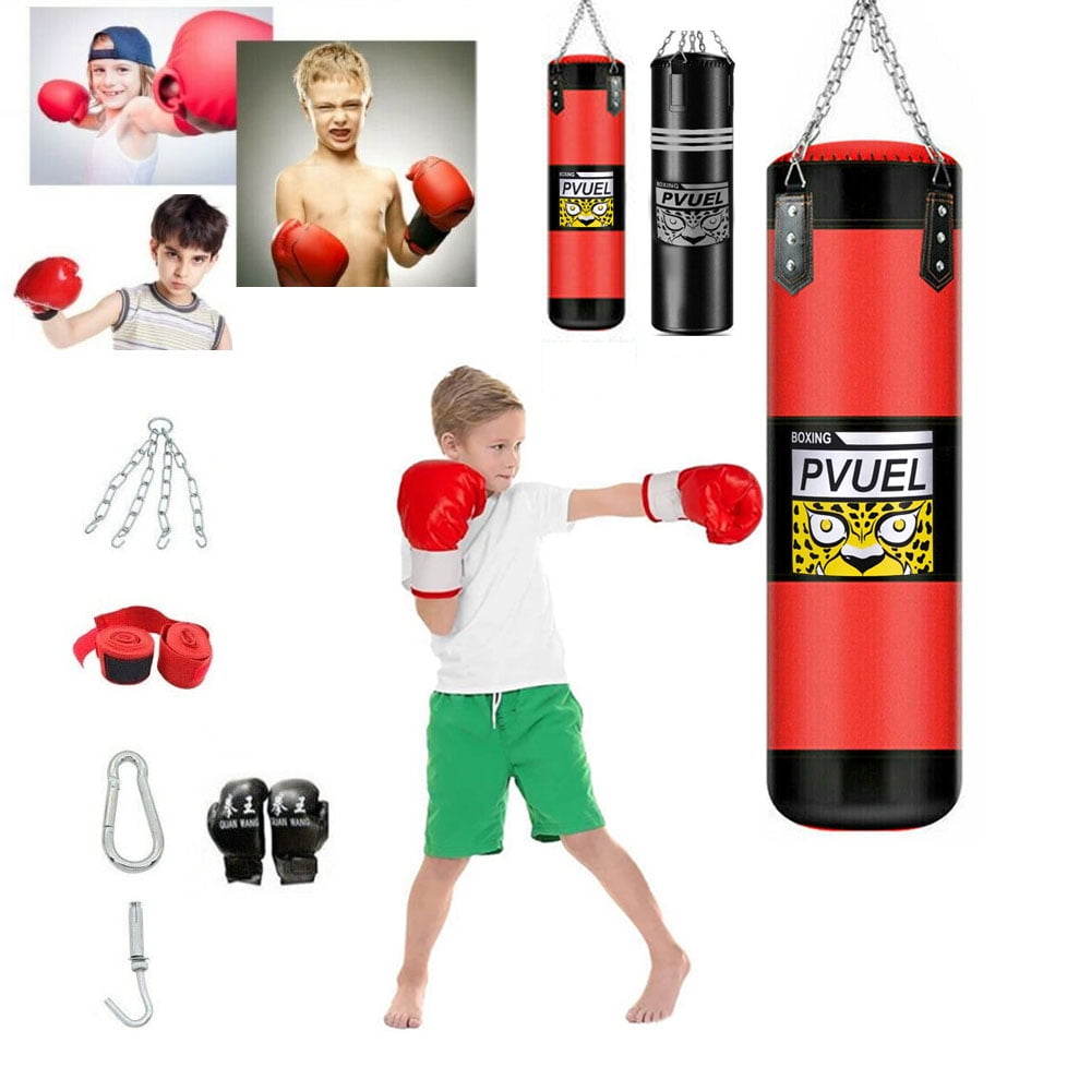 Kids Punching Bag Toy Set Hanging Boxing Bag Speed Training Workout GYM