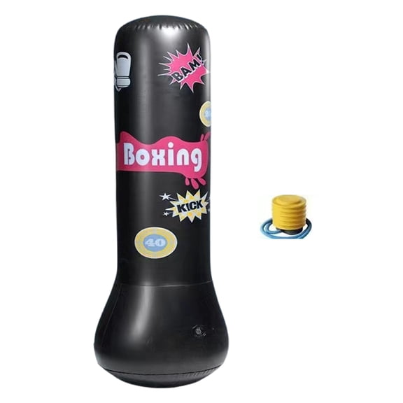 Kids Punching Bags Inflatable Boxing Bag Toy Kicking Boxing Column Sandbag