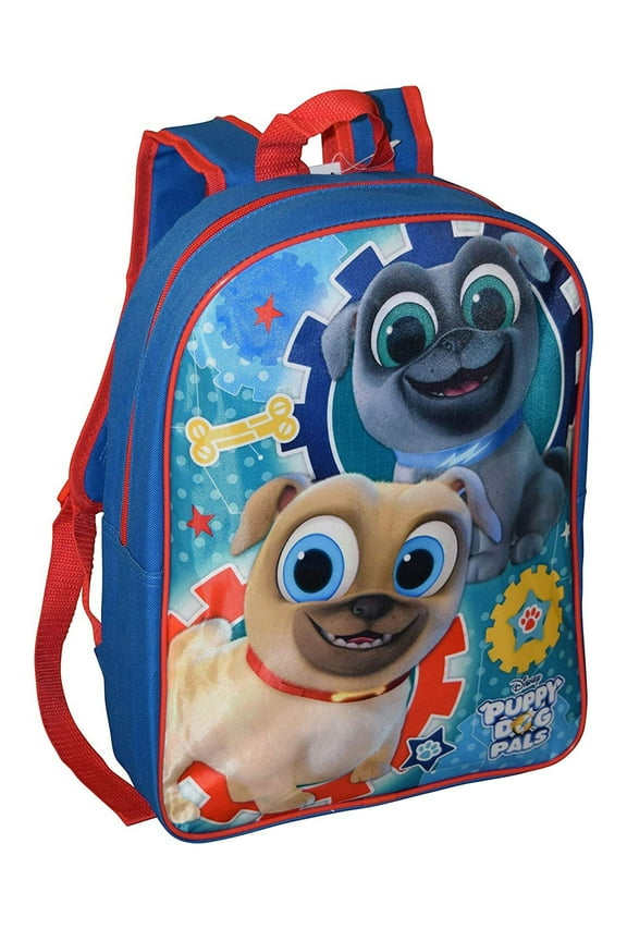 Kids Puppy Dog Pals Backpack 15" Blue - Bingo & Rolly