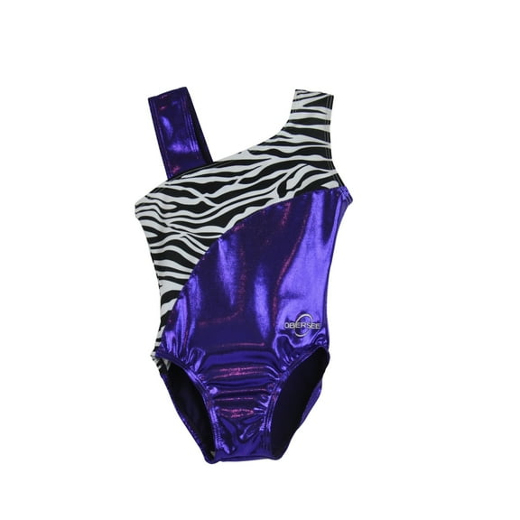 Kids' Purple Zebra Gymnastics Leotard