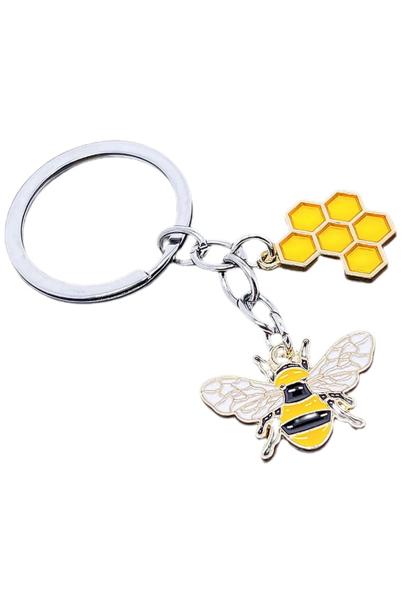 Keychain Pendant Bee Shape Style Key Organizer for Daily Wear 1Pack