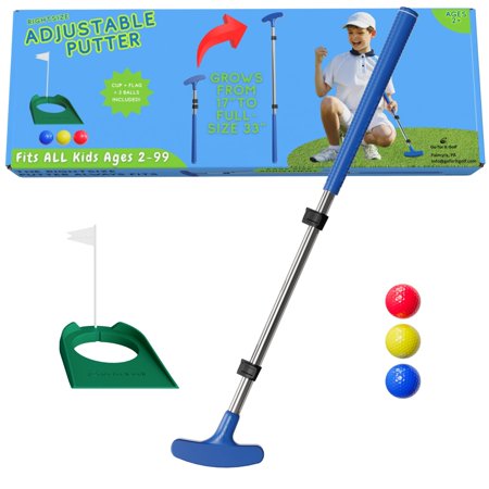 Kids Putter Adjustable Length Junior Golf Club for Boys Girls Ages 2-12