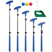 Kids Putter with Adjustable Size for Junior Golfers with Extendable Shaft Right and Left Hand (Blue)