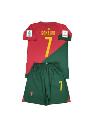 Cristiano Ronaldo 7 Portugal Football Ringer T-shirt Red/white 