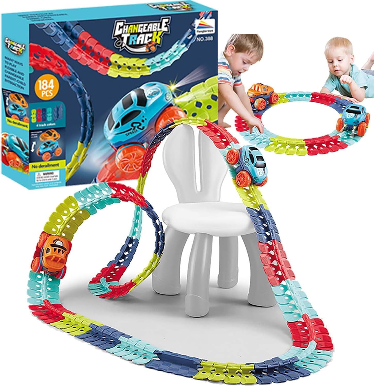 Kids Race Track Set, Anti Gravity Race Track with Car, Car Tracks Set ...
