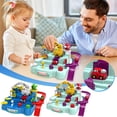 thumbnail image 1 of Kids Race Track Toy Set, Educational Train Track Car Racing Game with Interactive Mechanical Tracks, STEM Learning Toy Gift for Boys Girls Toddlers Birthday Christmas, 1 of 7