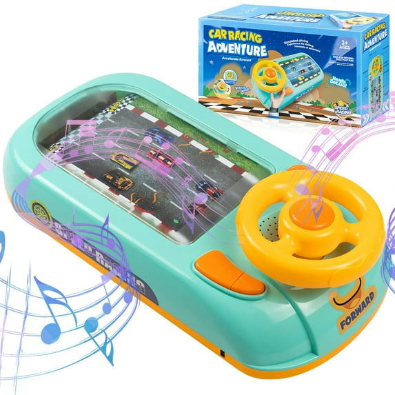 Kids' Racing Car Steering Wheel Toy, Interactive Play For Racing ...