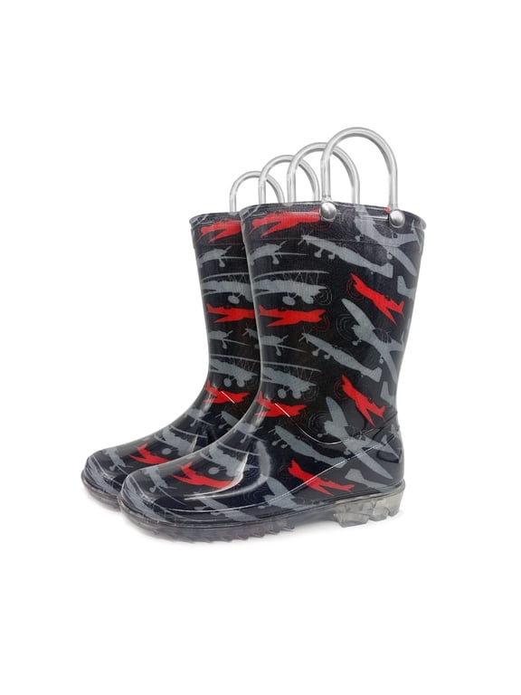 Kids Rain Boots Colorful Waterproof For Girls and boys With Handles