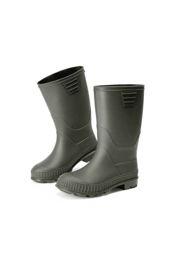 Kids Rain Boots Easy-On Lightweight Waterproof Non-Slip Sole for Boys & Girls Outdoor Play Rainy Day Comfortable