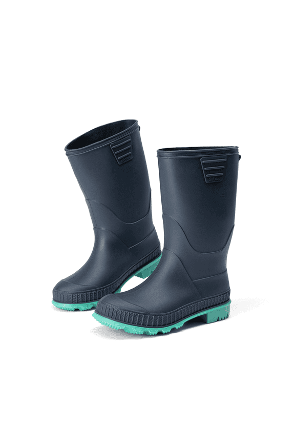 Kids Rain Boots Easy-On Lightweight Waterproof Non-Slip Sole for Boys & Girls Outdoor Play Rainy Day Comfortable