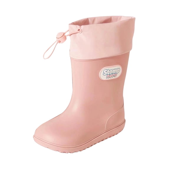 Kids Rain Boots Mid Calf Water Shoes Lightweight Non Hiking Camping Wading Boots Toddler Youth Outdoor Footwear