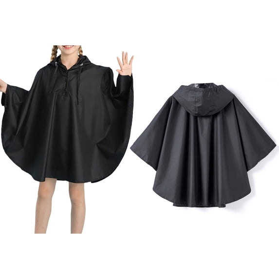 Kids Rain Coats for Girls Light Waterproof Boys Rain Jacket Reusable Rain Ponchos with Hood Travel Rain Poncho 6-8 Years