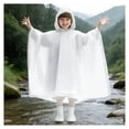 thumbnail image 1 of Kids Rain Coats for Girls Waterproof Rain Jackets Reusable Rain Ponchos with Hood Boys Rain Jackets Size 5-10 Years, 1 of 4