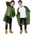thumbnail image 1 of Kids Rain Jacket, 2 Pack Rain Ponchos for Kids - Reusable Raincoats for Boys and Girls Waterproof Outdoor Rain Gear, 1 of 7