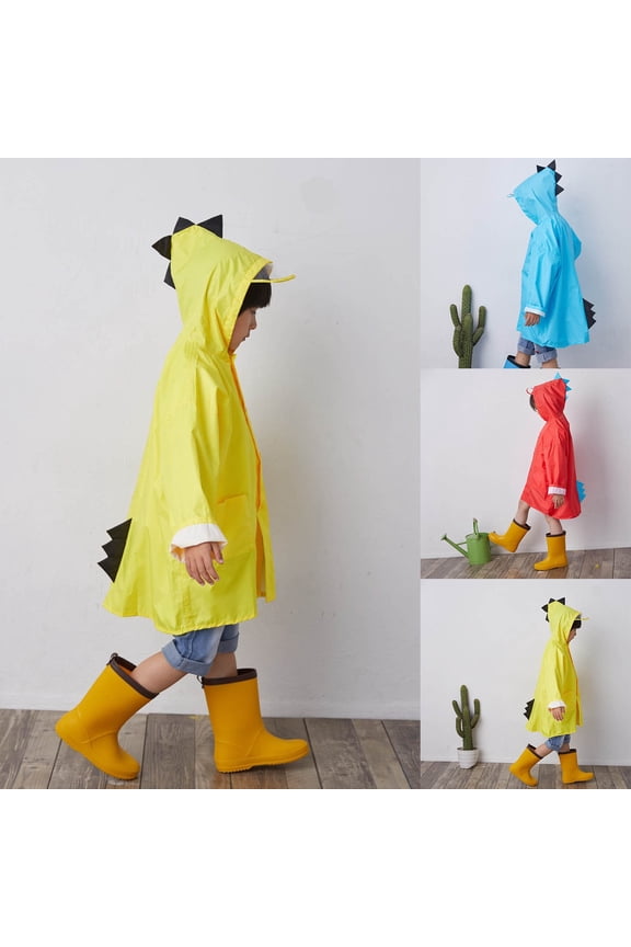 Kids Rain Jacket,Baby Rain Coat,Girl Rain Jacket Boys Girls Toddler Raincoat Kids Waterproof Rain Jacket Hooded Slicker Cartoon Rain Wear