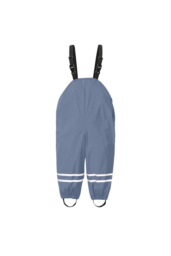 Kids Rain Pants,Boys Girls Rain Bib Pants Windproof Waterproof Mud Jumpsuit Toddler Kids Rain Clothes Outdoorsuit Overall,Girls Rain Pants,Grey,140