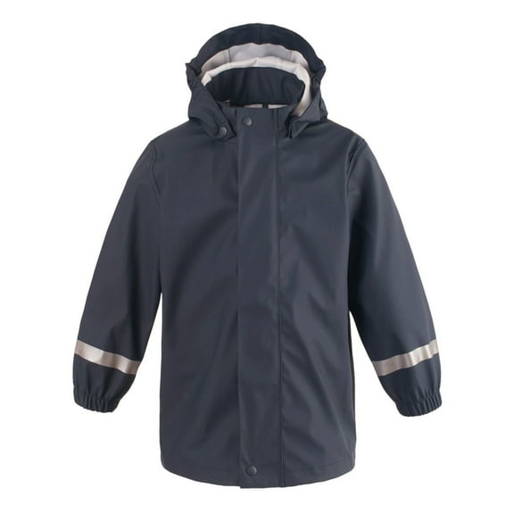 Kids Rain Jacket,Boys Rain Jacket Windproof Hooded Raincoat Lightweight Breathable Waterproof Outdoor Jacket for Kids Rain Gear for Hiking Camping,Rain Jacket,Blue,90
