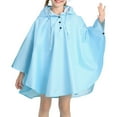 thumbnail image 1 of Kids Rain Jacket,Girls Raincoat Hooded Lightweight Waterproof Rain Wear Comfortable Kids Rain Jacket for Outdoor School Daily Use Rain Gear,Girls Rain Jacket,Light Blue,6-8 Years, 1 of 8