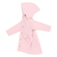 thumbnail image 1 of Kids Rain Jacket Lightweight Water Proof Raincoat Hooded Lined Long Windbreaker Kids Rain Coat Pink 5-6 Years, 1 of 3