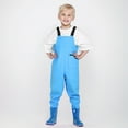thumbnail image 1 of Kids Rain Pants Kids Boys Waterproof Overalls for Kids Mud Dirty Proof Sky Blue Windproof Rain Bib Pant Outdoor 4-5 Years, 1 of 4