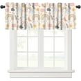 thumbnail image 1 of Kids Rainbow Curtain Valances Boho Rainbow Rod Pocket Small Curtains Window Treatment Drapes for Girls Baby Boys Bedroom Payroom Kitchen Living Room Decor 1 Pack 54''''x18'''', 1 of 2