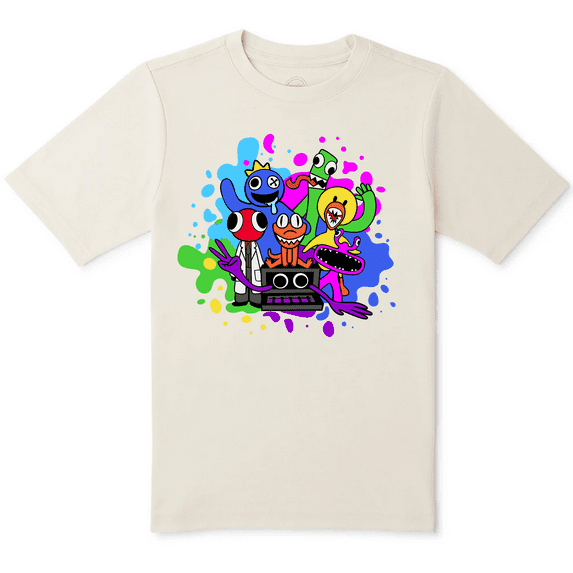 Kids Rainbow Friends Graphic T-Shirt Size 6-7