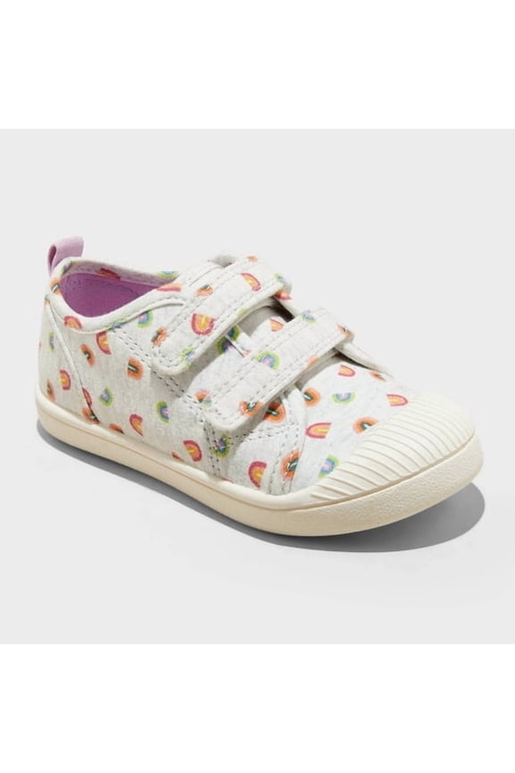 Kids' Rainbow Print Velcro Sneakers size 11