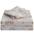 thumbnail image 1 of CGK Linens 4-Piece Cute & Cozy Kids Sheet Set - Queen Size Kids Bedding With Vibrant Designs For Boys, Girls, Teens, Toddler, Rainbow Sparkles, 1 of 6