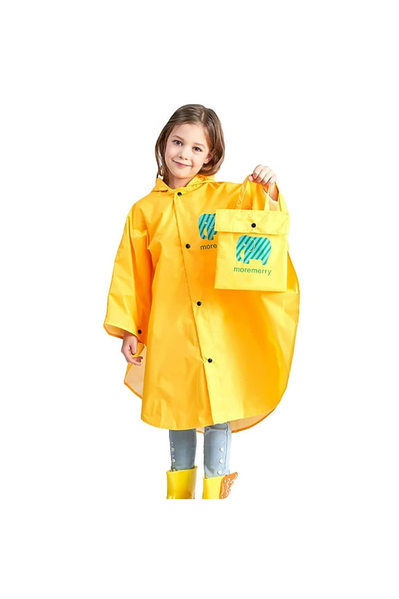 Kids Raincoat Rain Cape Rainsuit Kids Reusable Waterproof Rain Coat Poncho Rainproof Rainwear 3-12 Years