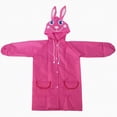 thumbnail image 1 of Kids Raincoat Toddler Rain Poncho Toddler Boys And Girls Rain Coat Hooded Waterproof Rain Jacket Children Rain Suit Pink One Size, 1 of 3