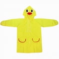 thumbnail image 1 of Kids Raincoat Toddler Rain Poncho Toddler Boys And Girls Rain Coat Hooded Waterproof Rain Jacket Children Rain Suit Yellow One Size, 1 of 7