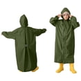 thumbnail image 1 of Kids Raincoat Waterproof Boys Rain Jacket Reusable Rain Ponchos with Hood Travel Poncho 4-6 Years, 1 of 5