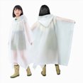 thumbnail image 1 of Kids Raincoats for Girls Boys Waterproof Rain Jacket Cartoon Children Toddler Rain Wear 2T 3T 4T 5T 6T Children White,3-15 Years, 1 of 5