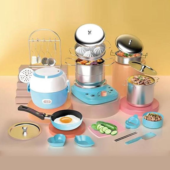 Kids Real Cooking Set,22Pcs Food-Grade Stainless Steel Kids Cooking Sets with Knife & Tools,Real Food Making Beginner Educational Toys,Mini Kitchen Utensils for Boys Girls