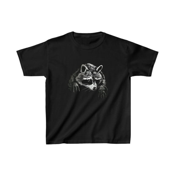 Kids' Realistic Raccoon Face T-Shirt