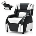 Kids Recliner Sofa, Toddler Leather Recliner with Adjustable Footrest