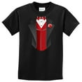 thumbnail image 1 of Kids Red Vest Tuxedo Youth T-Shirt - Black, 1 of 1