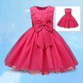 thumbnail image 1 of Kids RedDress Girls Ruffle Sleeveless Toddler Tulle Dress Flower Girl Dress Toddler Girls Dresses Size 7-8 Years, 1 of 4