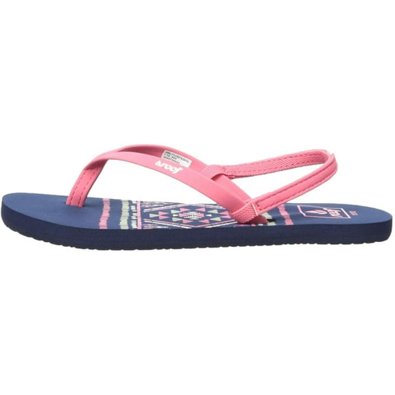 Kids Reef Girls Little reef bliss Bungee SlingBack, Blue, Size 0.0