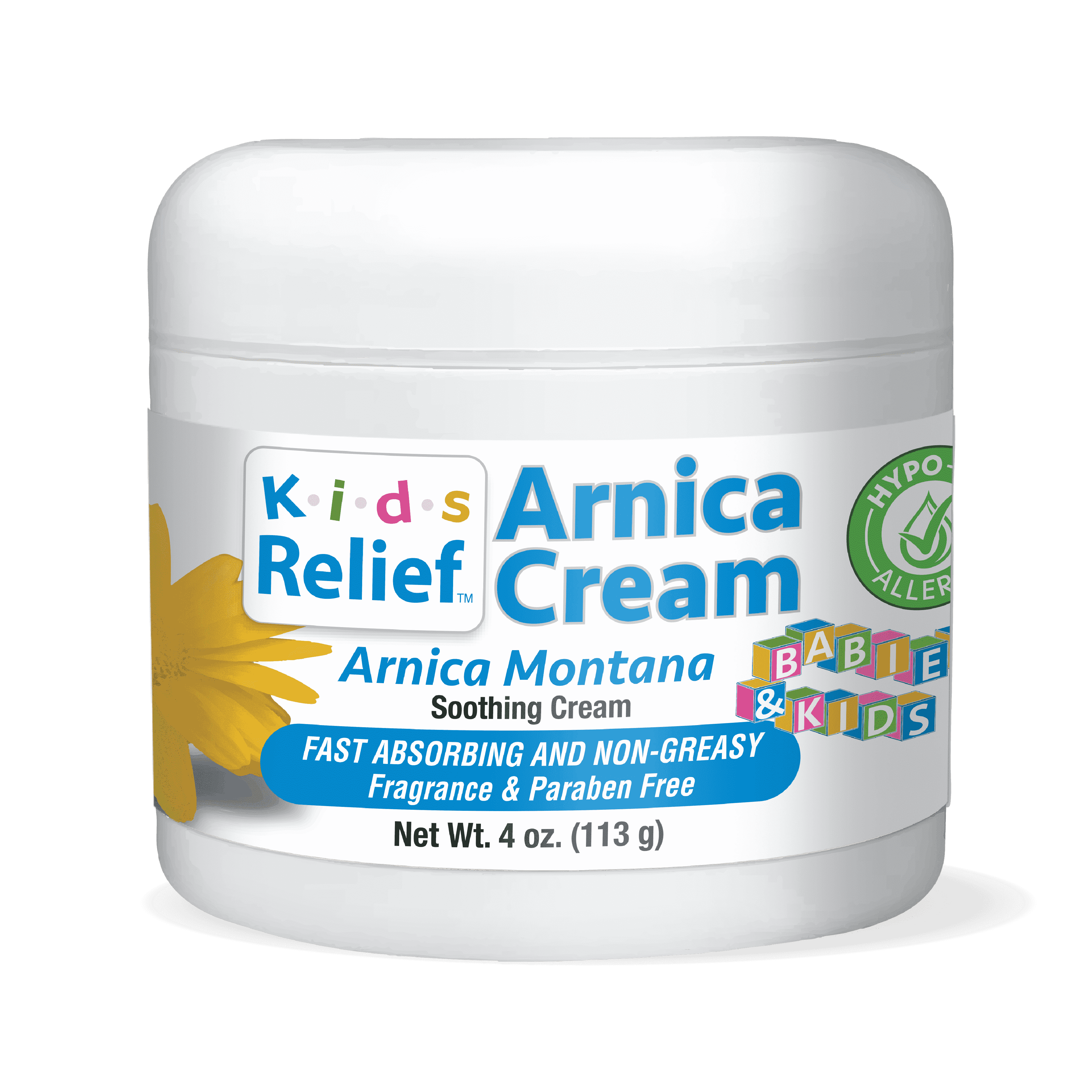 Kids Relief™ Arnica Cream, Natural, Soothing, Non-Greasy, Hypo