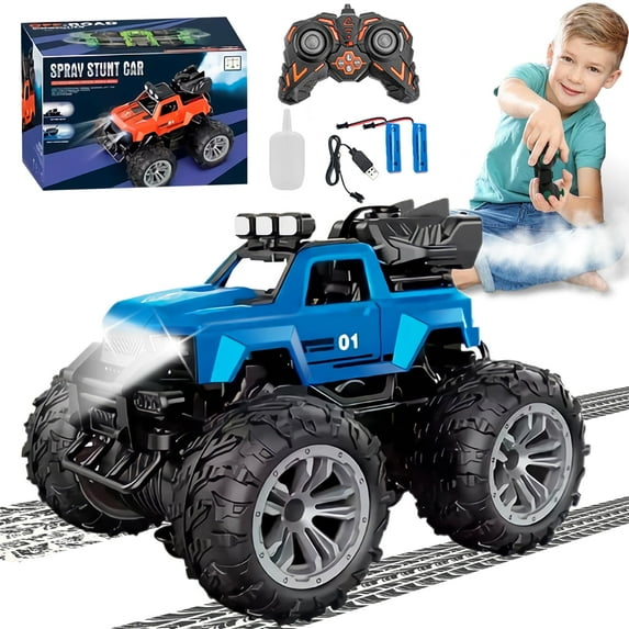 HNH Remote Control Car, 1:18 All Terrain RC Cars, 15Km/h with LedLight and Two Rechargeable Batteries, Off Road Racing Car Toys for Kids