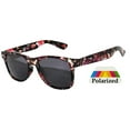 thumbnail image 1 of Kids Retro Sunglasses - Flower Black Frame / Smoke Polarized Lens, 1 of 5